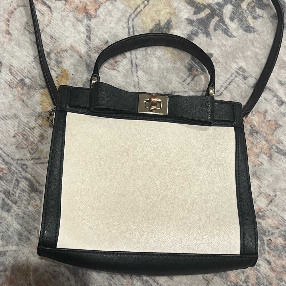 Kate Spade Black and Cream Crossbody Bag